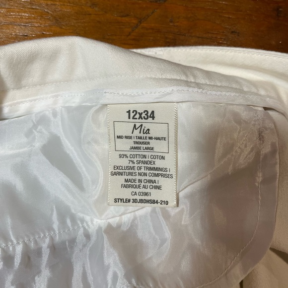 Denver Hayes White Mia Mid Rise Jeans Size 12x34 - Picture 3 of 7